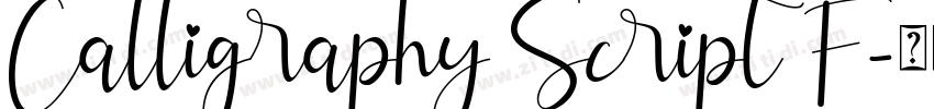 Calligraphy Script F字体转换 Calligraphy Script F字体转换